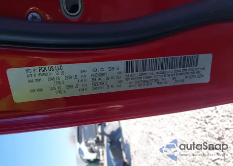 2017 Dodge Journey Sxt Awd z USA, uszkodzony, nr VIN 3C4PDDBG9HT577855